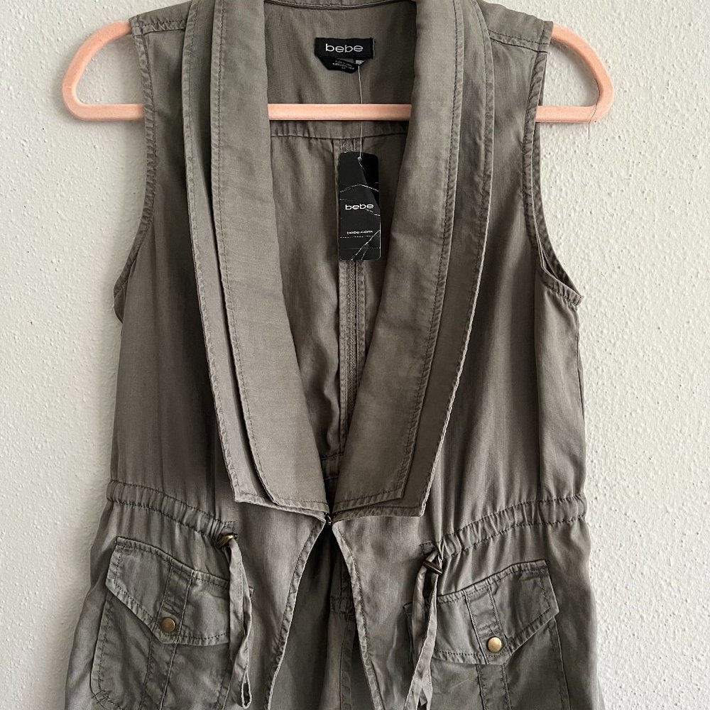 Green Sleeveless Safari Vest